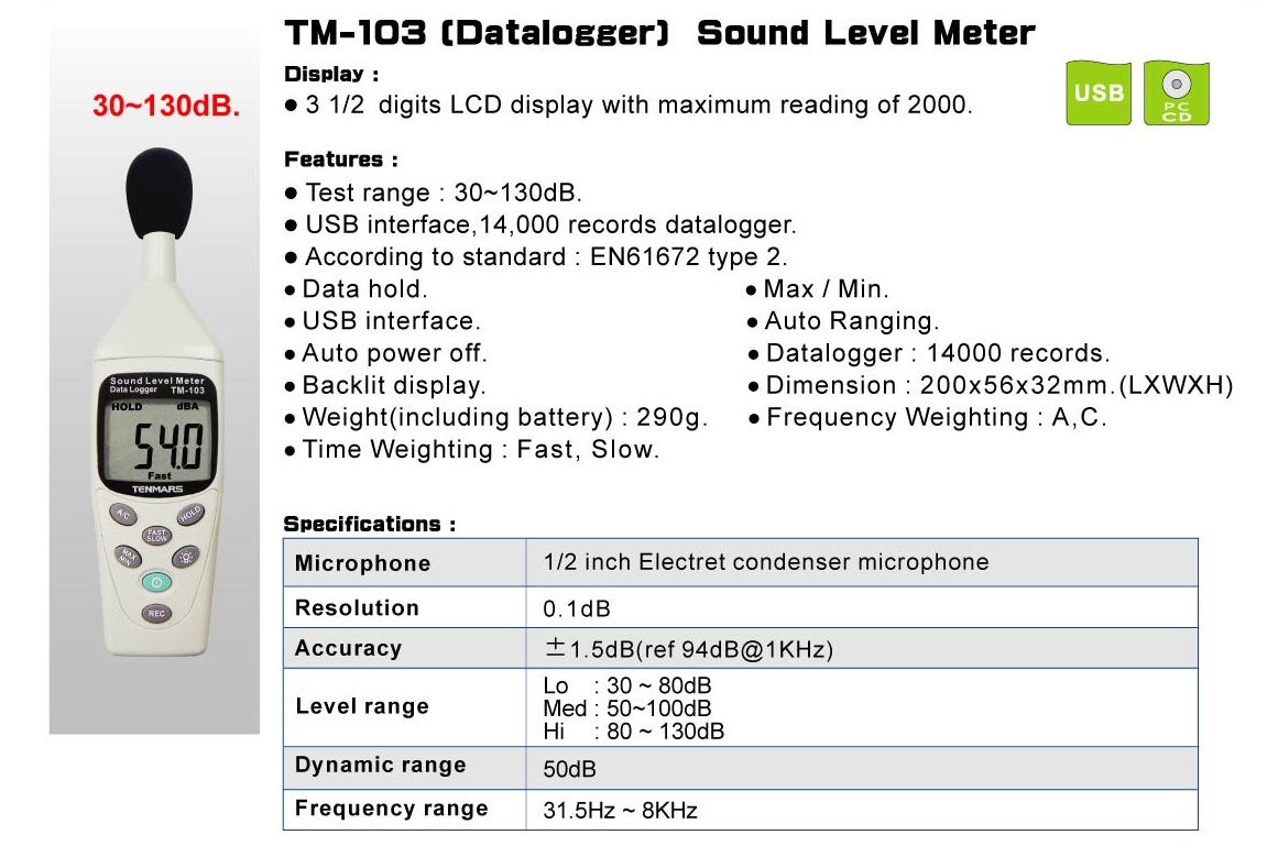 Environmech Sdn. Bhd. since 2012: Sound Level & vibration meter 